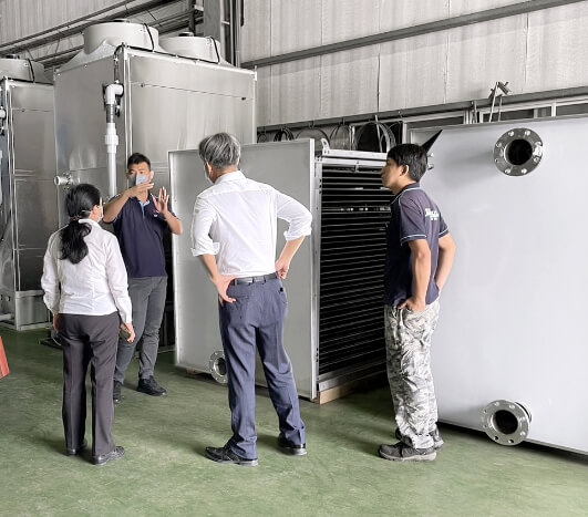 Early development of Linkcooling closed-loop cooling towers