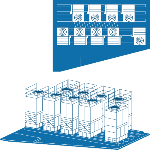 Modular N/J+1 Cooling Architecture Illustration