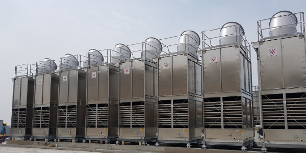 HCT-J Stainless Steel Cooling Tower — Complete SUS304 Structural Framework for Corrosion Resistance