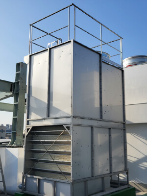 Laser-cut and precision-formed stainless steel enhances seismic resistance for cooling towers