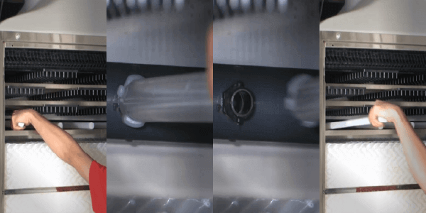 SCT cooling tower spray system with quick-release nozzle design, optimized for easy maintenance and clog prevention